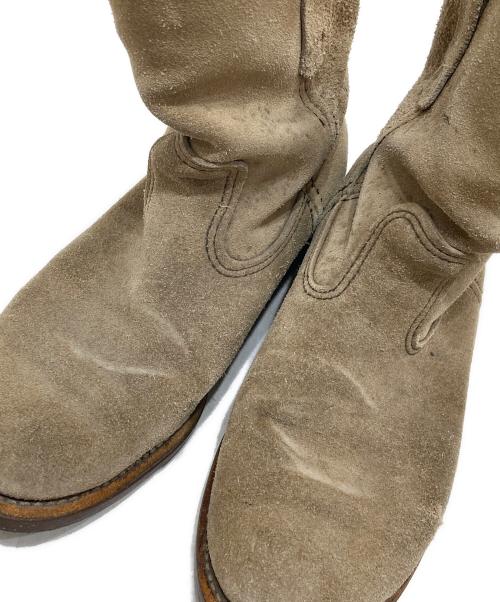 RED WING（レッドウィング）RED WING (レッドウィング) スウェードエンジニアブーツ ベージュ サイズ:7 1/2の古着・服飾アイテム