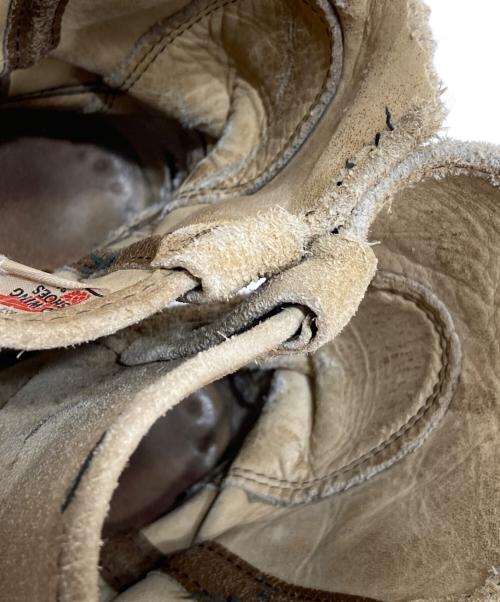 RED WING（レッドウィング）RED WING (レッドウィング) スウェードエンジニアブーツ ベージュ サイズ:7 1/2の古着・服飾アイテム