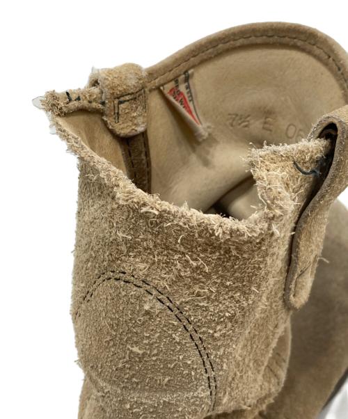 RED WING（レッドウィング）RED WING (レッドウィング) スウェードエンジニアブーツ ベージュ サイズ:7 1/2の古着・服飾アイテム