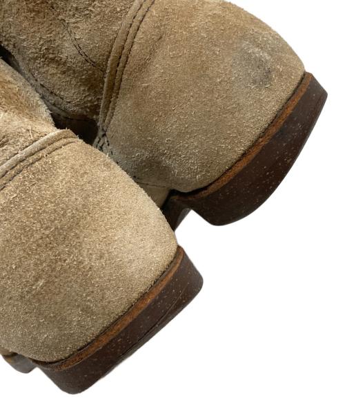 RED WING（レッドウィング）RED WING (レッドウィング) スウェードエンジニアブーツ ベージュ サイズ:7 1/2の古着・服飾アイテム