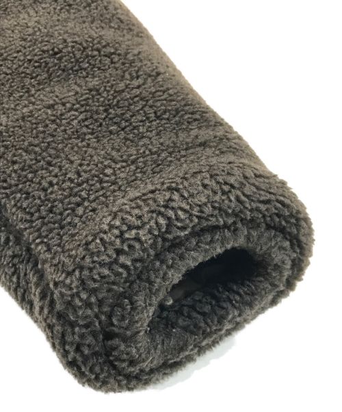 PaDD（パッド）PADD (パッド) ショートボアブルゾン ブラウン サイズ:Lの古着・服飾アイテム