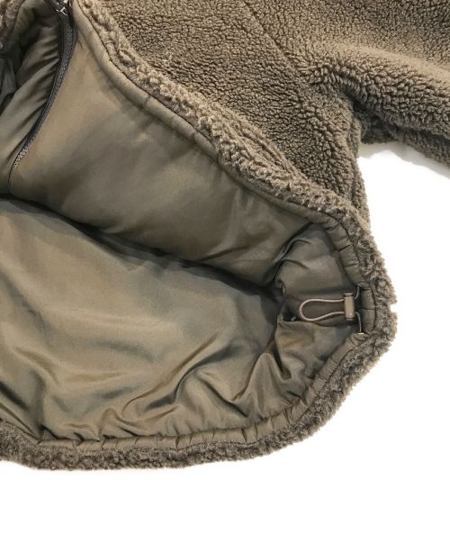 PaDD（パッド）PADD (パッド) ショートボアブルゾン ブラウン サイズ:Lの古着・服飾アイテム