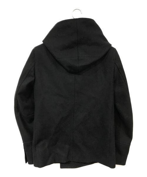 BALMAIN（バルマン）BALMAIN (バルマン) Bボタンフード付きウールダブルブレストコート ブラック サイズ:46の古着・服飾アイテム