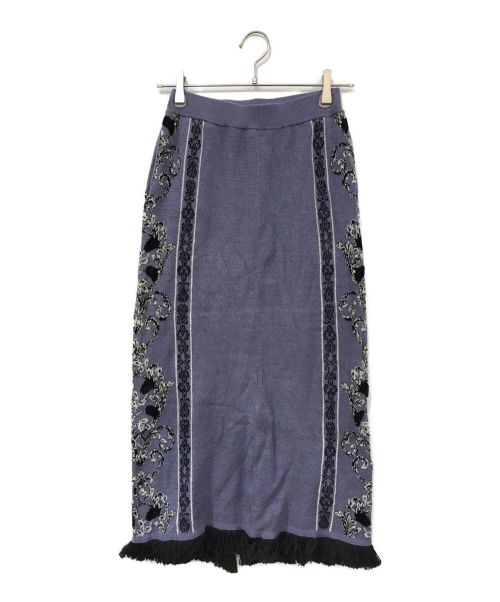 HARE（ハレ）HARE (ハレ) 2Pガラニットセットアップ パープル サイズ:ＦＲＥＥの古着・服飾アイテム