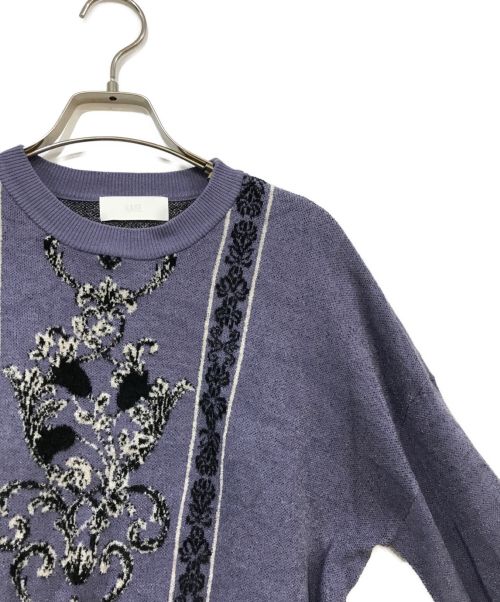 HARE（ハレ）HARE (ハレ) 2Pガラニットセットアップ パープル サイズ:ＦＲＥＥの古着・服飾アイテム