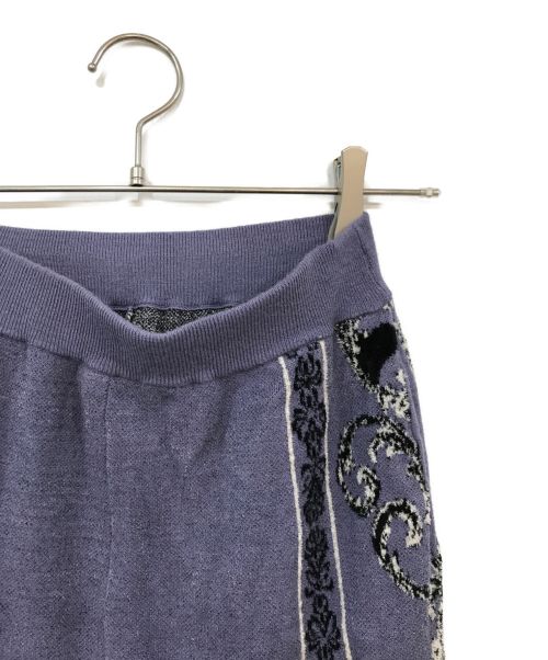 HARE（ハレ）HARE (ハレ) 2Pガラニットセットアップ パープル サイズ:ＦＲＥＥの古着・服飾アイテム