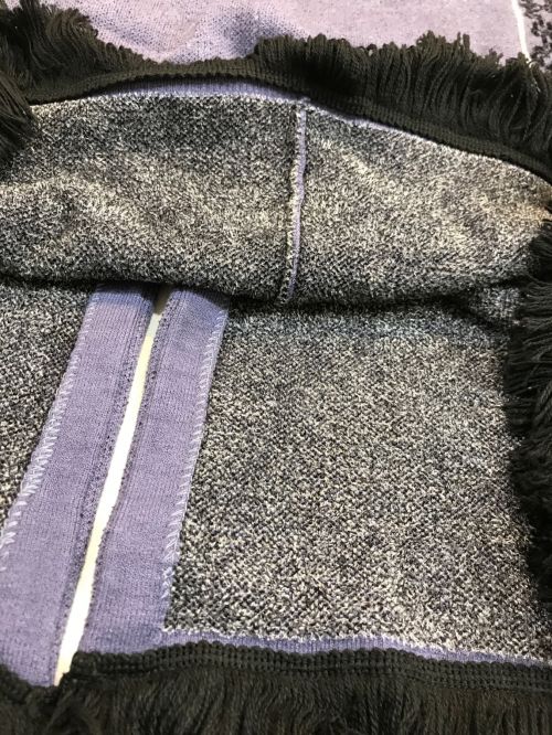 HARE（ハレ）HARE (ハレ) 2Pガラニットセットアップ パープル サイズ:ＦＲＥＥの古着・服飾アイテム