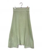 WRAPINKNOTラッピンノット）の古着「ニットロングスカート」｜グリーン