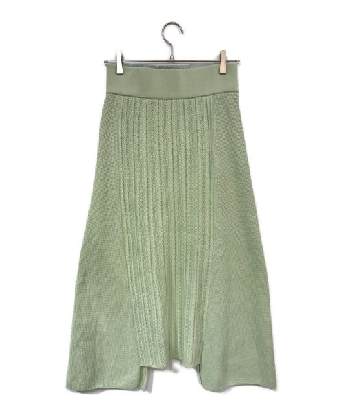 WRAPINKNOT（ラッピンノット）WRAPINKNOT (ラッピンノット) ニットロングスカート グリーン サイズ:1の古着・服飾アイテム