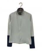 kotohayokozawaコトハヨコザワ）の古着「ハイネックバッジロングTセカントテンスキン」｜ブルー