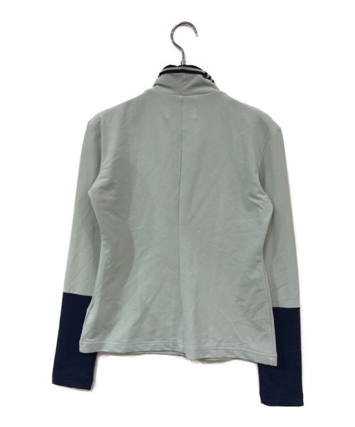 kotohayokozawa（コトハヨコザワ）kotohayokozawa (コトハヨコザワ) ハイネックバッジロングTセカントテンスキン ブルー サイズ:FREEの古着・服飾アイテム