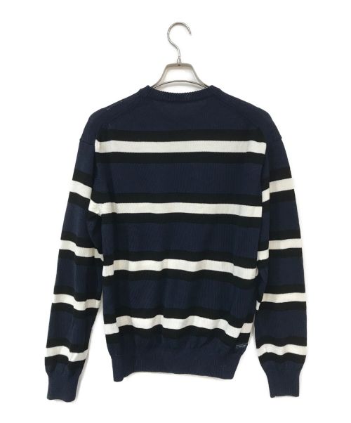 SOPHNET.（ソフネット）SOPHNET. (ソフネット) BORDER CREWNECK KNIT ネイビー サイズ:Mの古着・服飾アイテム