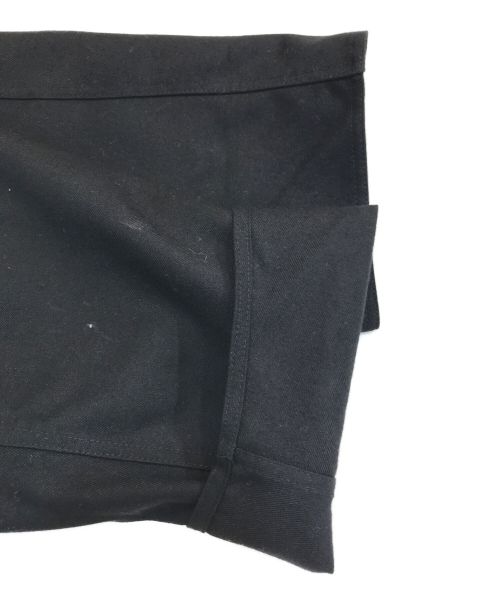 PAN（パン）PAN (パン) ウールツイル ショートトレンチコート ブラック サイズ:Lの古着・服飾アイテム