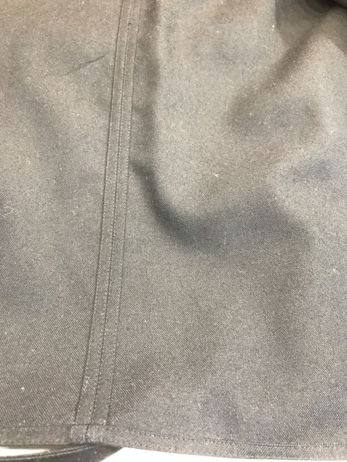 PAN（パン）PAN (パン) ウールツイル ショートトレンチコート ブラック サイズ:Lの古着・服飾アイテム