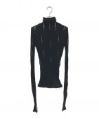 HARUNOBUMURATAハルノブ ムラタ）の古着「別注 KNIT/タートルネックニット」｜ブラック