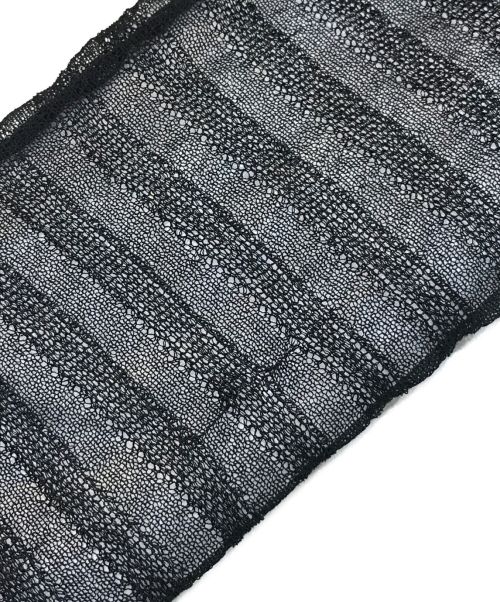 Chika Kisada（チカ キサダ）Chika Kisada (チカ キサダ) シアーニットカーディガン ブラック サイズ:1の古着・服飾アイテム