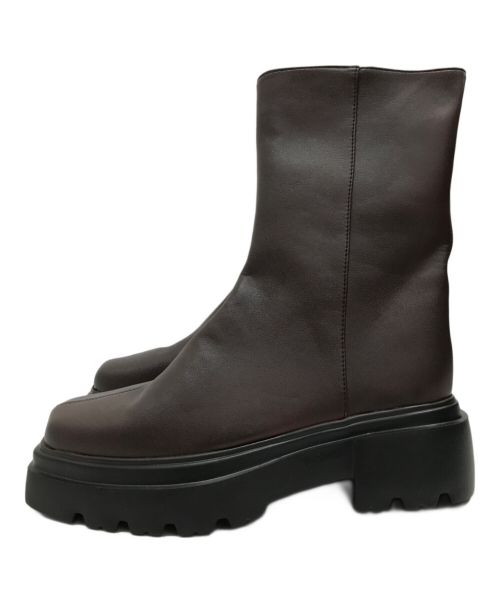 UNITED TOKYO（ユナイテッドトーキョー）UNITED TOKYO (ユナイテッドトーキョー) サイドジップブーツ ブラウン サイズ:23.5cmの古着・服飾アイテム