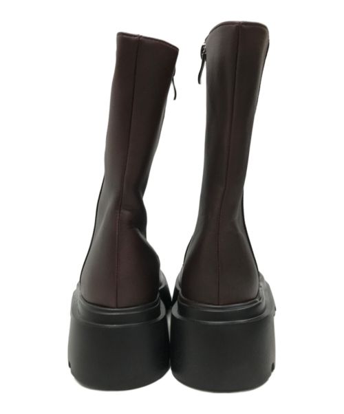 UNITED TOKYO（ユナイテッドトーキョー）UNITED TOKYO (ユナイテッドトーキョー) サイドジップブーツ ブラウン サイズ:23.5cmの古着・服飾アイテム