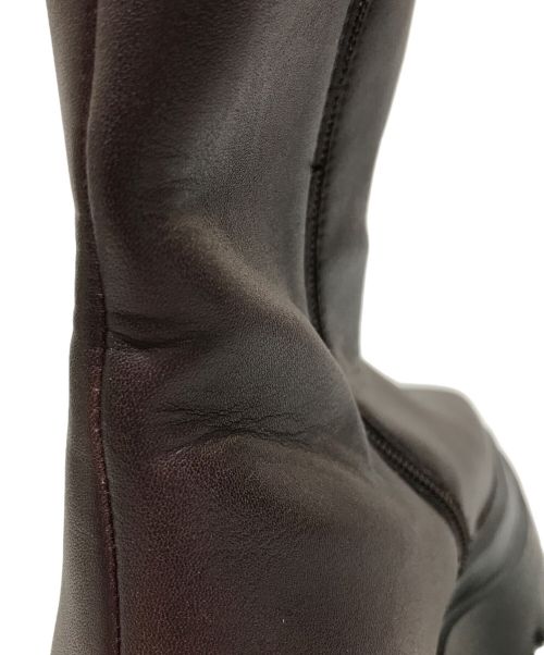 UNITED TOKYO（ユナイテッドトーキョー）UNITED TOKYO (ユナイテッドトーキョー) サイドジップブーツ ブラウン サイズ:23.5cmの古着・服飾アイテム