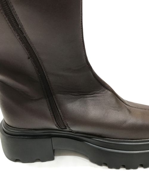UNITED TOKYO（ユナイテッドトーキョー）UNITED TOKYO (ユナイテッドトーキョー) サイドジップブーツ ブラウン サイズ:23.5cmの古着・服飾アイテム