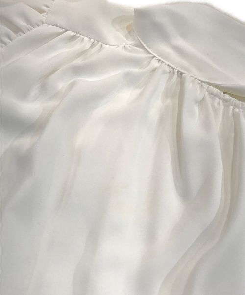 HER LIP TO（ハーリップトゥ）Her lip to (ハーリップトゥ) Lace Trimmed Bow-Tie Blouse ホワイト サイズ:Ｍの古着・服飾アイテム