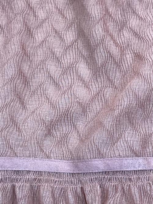 FRAY ID（フレイ アイディー）FRAY ID (フレイ アイディー) ヘリンボーンプリーツワンピース ピンク サイズ:記載なしの古着・服飾アイテム