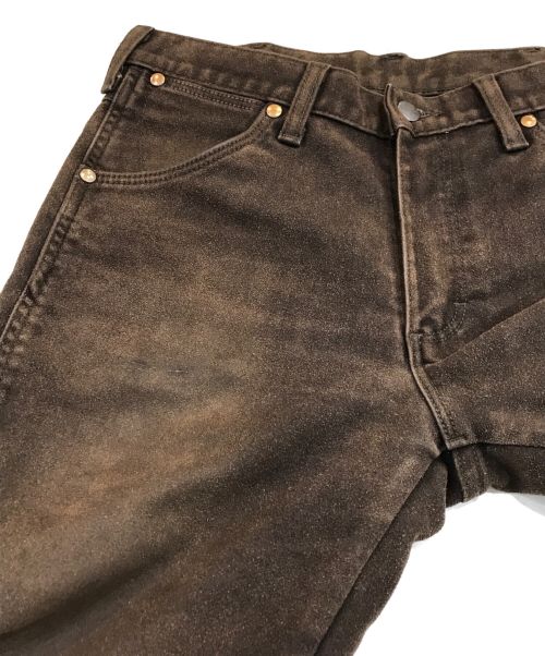 Wrangler（ラングラー）Wrangler (ラングラー) スウェードパンツ ブラウン サイズ:29の古着・服飾アイテム
