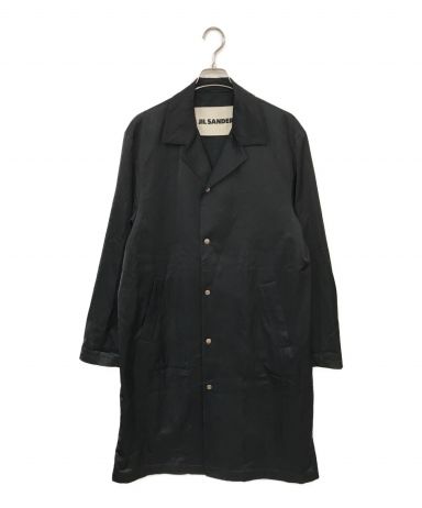 JIL SANDER コットン ステンカラーコート 52 JIL SANDER】ジルサンダー コットンギャバ ステンカラーコート