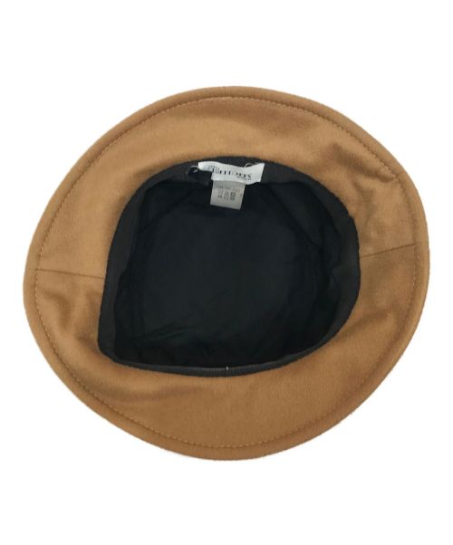 MAISON MICHEL（メゾンミッシェル）MAISON MICHEL (メゾンミッシェル) ハット ブラウンの古着・服飾アイテム