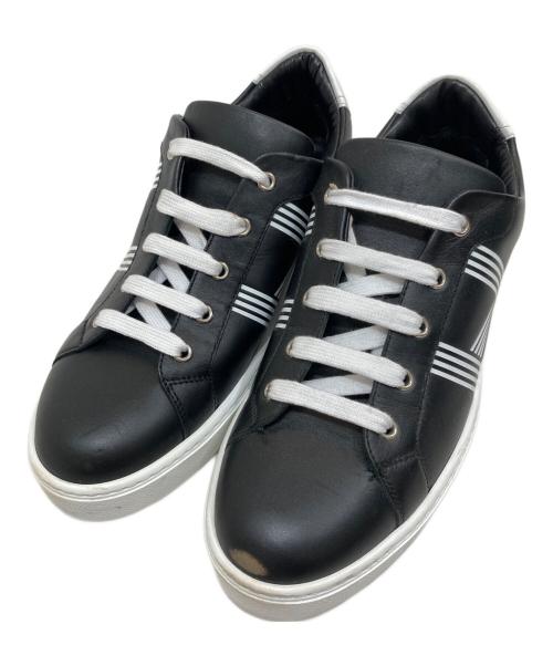 HERMES（エルメス）HERMES (エルメス) ローカットスニーカー ブラック サイズ:40の古着・服飾アイテム