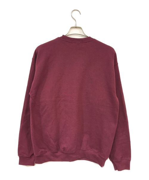 DELUXE（デラックス）DELUXE (デラックス) プリントスウェット ワインレッド サイズ:Ｍの古着・服飾アイテム