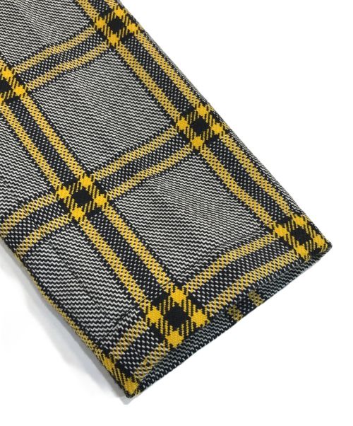 TAGLIATORE（タリアトーレ）TAGLIATORE (タリアトーレ) 比翼ステンカラーコート グレー×イエロー サイズ:48の古着・服飾アイテム