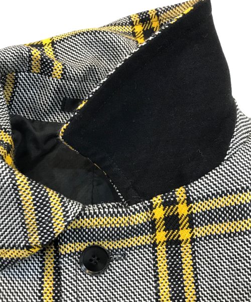 TAGLIATORE（タリアトーレ）TAGLIATORE (タリアトーレ) 比翼ステンカラーコート グレー×イエロー サイズ:48の古着・服飾アイテム