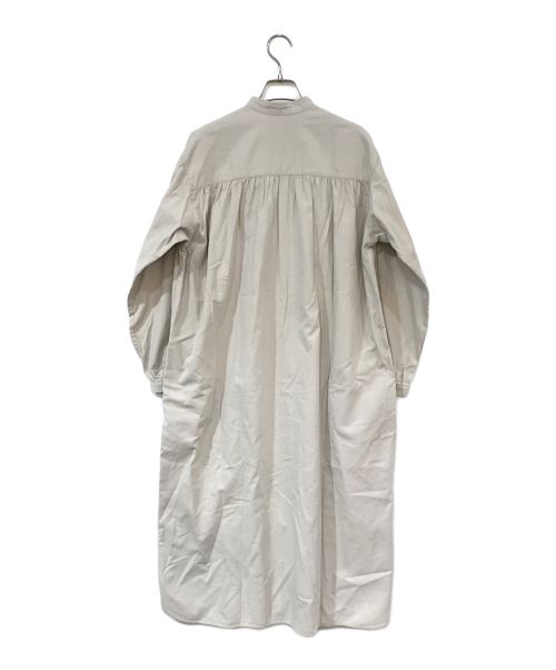 STAMP AND DIARY（スタンプアンドダイアリー）STAMP AND DIARY (スタンプアンドダイアリー) バンドカラーシャツワンピース ベージュ サイズ:TALLの古着・服飾アイテム