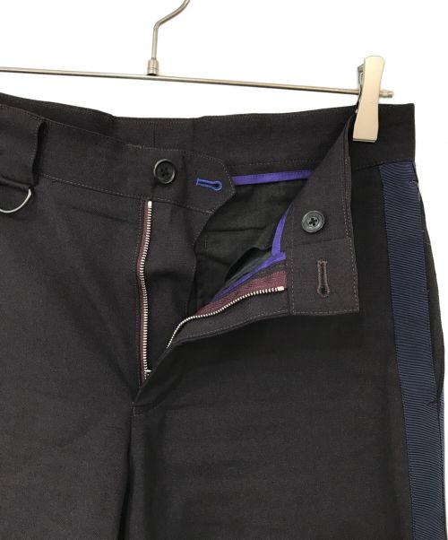 PAUL SMITH（ポールスミス）Paul Smith (ポールスミス) サイドラインパンツ パープル×ネイビー サイズ:Sの古着・服飾アイテム