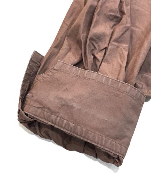 LOEFF（ロエフ）LOEFF (ロエフ) コットンウェザー パフスリーブ シャツ ブラウンの古着・服飾アイテム