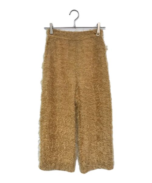 beautiful people（ビューティフルピープル）beautiful people (ビューティフルピープル) cut fur cloth pants イエロー サイズ:34の古着・服飾アイテム