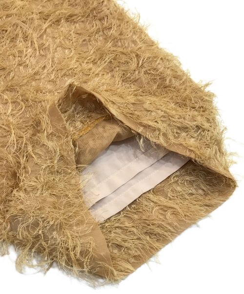 beautiful people（ビューティフルピープル）beautiful people (ビューティフルピープル) cut fur cloth pants イエロー サイズ:34の古着・服飾アイテム