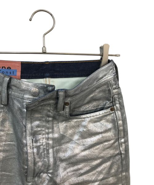 Acne studios（アクネ ストゥディオス）Acne studios (アクネ ストゥディオス) シルバーコーティングデニムパンツ グレー サイズ:23 30 160/の古着・服飾アイテム