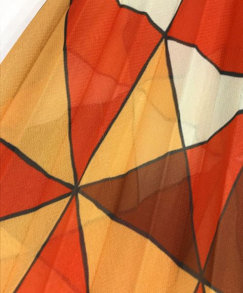 Ameri（アメリ）AMERI (アメリ) HEATHER RETRO SKIRT オレンジ サイズ:Mの古着・服飾アイテム