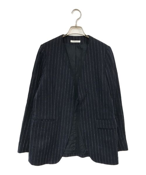 Plage（プラージュ）Plage (プラージュ) Collarless ジャケット ネイビー サイズ:36の古着・服飾アイテム