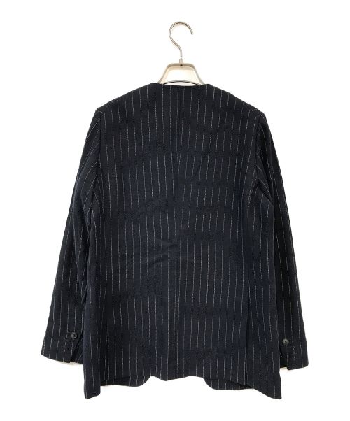 Plage（プラージュ）Plage (プラージュ) Collarless ジャケット ネイビー サイズ:36の古着・服飾アイテム