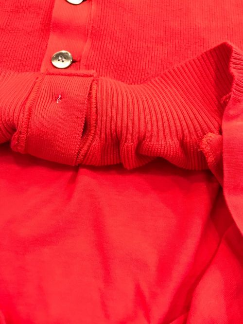 Y's for men（ワイズフォーメン）Y's for men (ワイズフォーメン) ニットカーディガン レッド サイズ:記載なしの古着・服飾アイテム