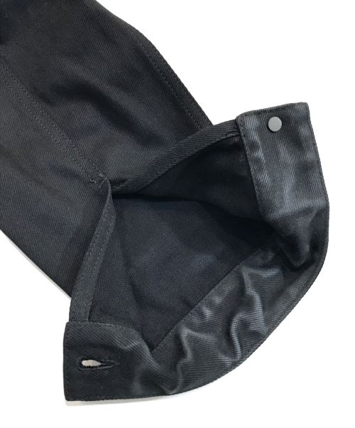 VALENTINO（ヴァレンティノ）VALENTINO (ヴァレンティノ) Vロゴプリントデニムジャケット ブラック サイズ:48の古着・服飾アイテム