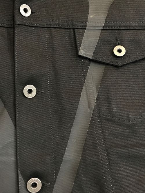 VALENTINO（ヴァレンティノ）VALENTINO (ヴァレンティノ) Vロゴプリントデニムジャケット ブラック サイズ:48の古着・服飾アイテム