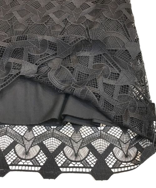 GRACE CLASS（グレースクラス）GRACE CLASS (グレースクラス) キカレースレイヤードワンピース ブラック×ホワイト サイズ:36の古着・服飾アイテム