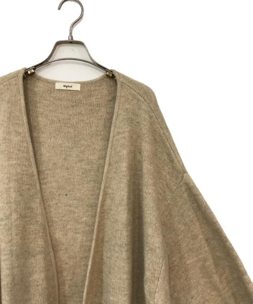mideal（マイディール）mideal (マイディール) knit log coat ベージュ サイズ:FREEの古着・服飾アイテム