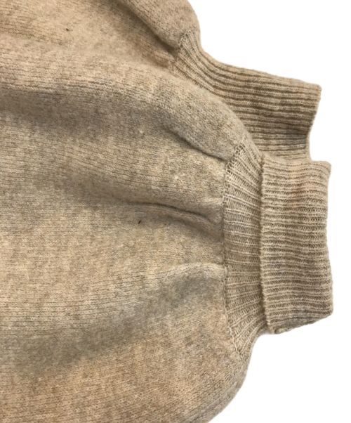 mideal（マイディール）mideal (マイディール) knit log coat ベージュ サイズ:FREEの古着・服飾アイテム