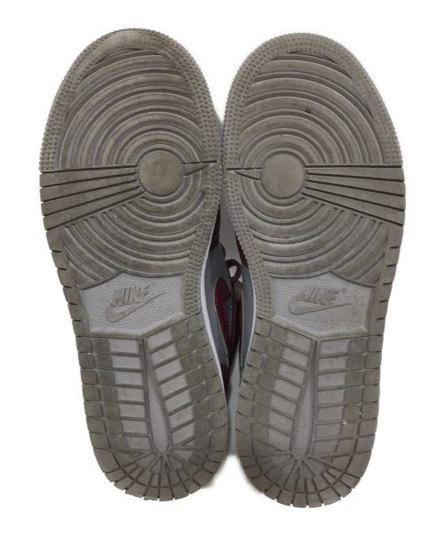 NIKE（ナイキ）NIKE (ナイキ) AIR JORDAN 1MID レッド×グレー サイズ:US 4Yの古着・服飾アイテム