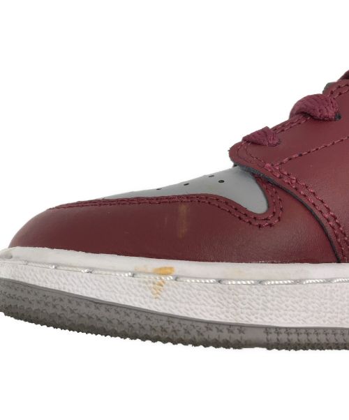NIKE（ナイキ）NIKE (ナイキ) AIR JORDAN 1MID レッド×グレー サイズ:US 4Yの古着・服飾アイテム